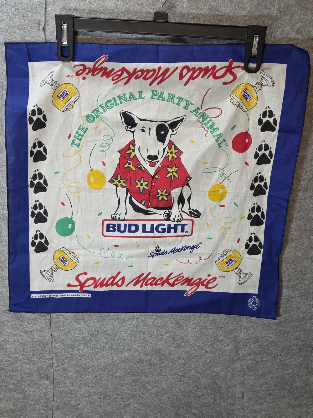 Vintage 80'0 Spuds Mackenzie Bandana